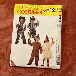 McCall's Costume Pattern #2851